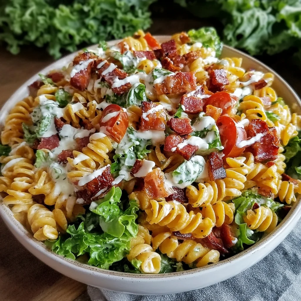 Creamy BLT Pasta Salad