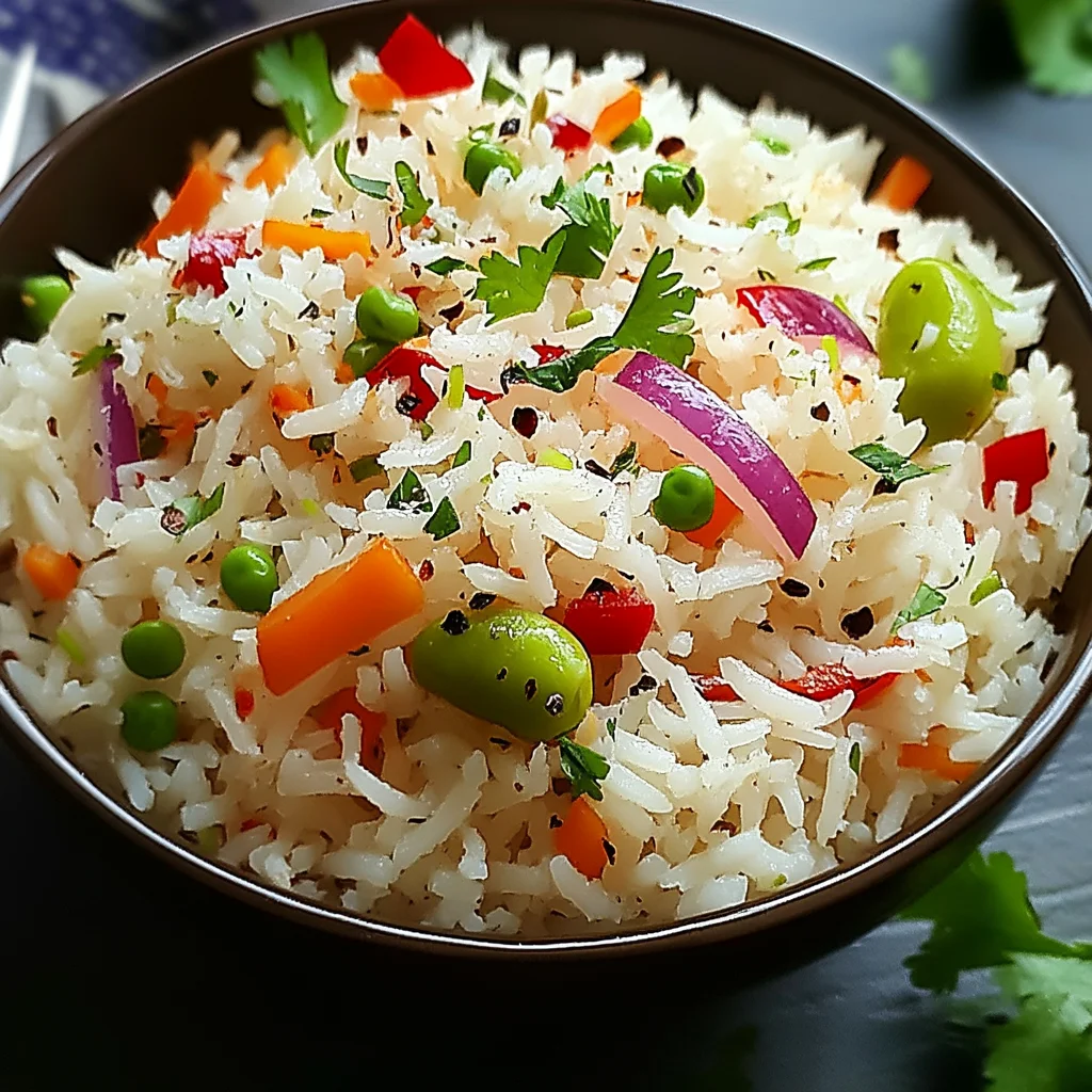 Delicious Island Coconut Pepper Rice for a Tropical Twist