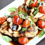 Grilled Chicken Caprese Recipe with Balsamic Sauce