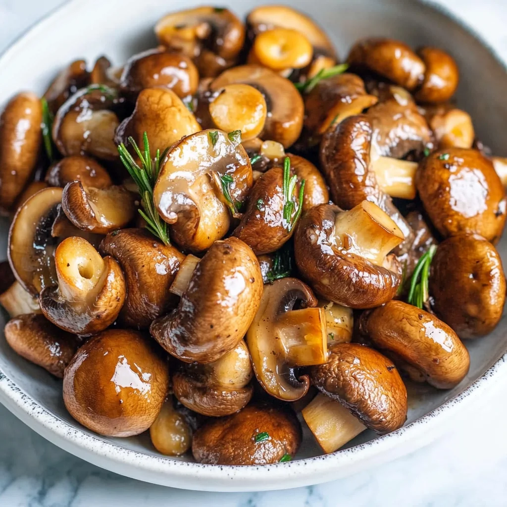 Keto Sautéed Butter and Garlic Mushrooms