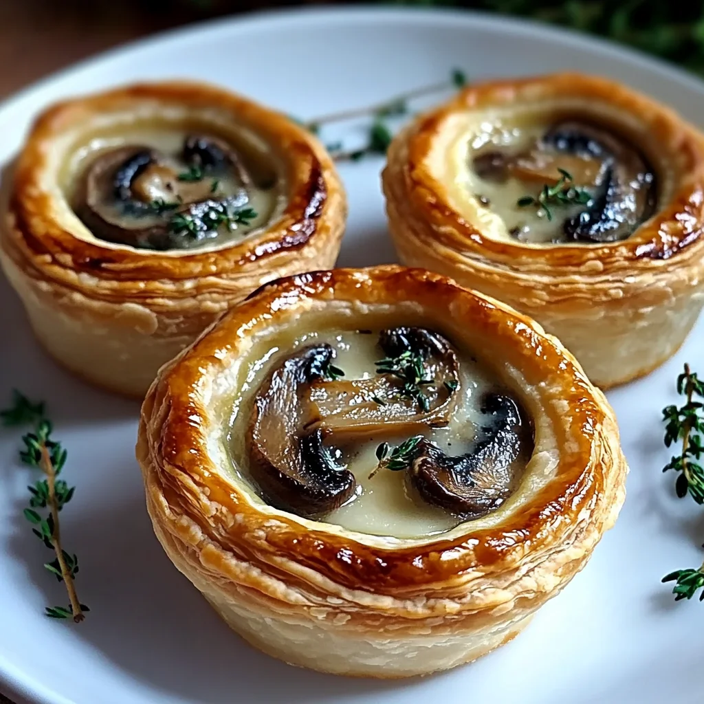 Mini Mushroom and Gruyère Pot Pies with Thyme for Cozy Nights