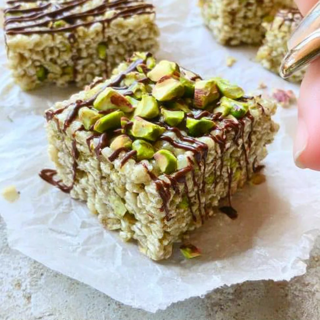 Pistachio and White Choc Rice Krispies Treats Recipe