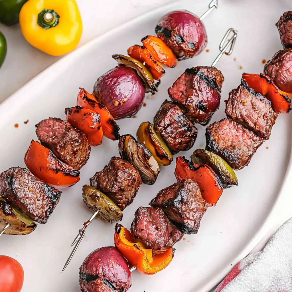Smoked Steak Kabobs