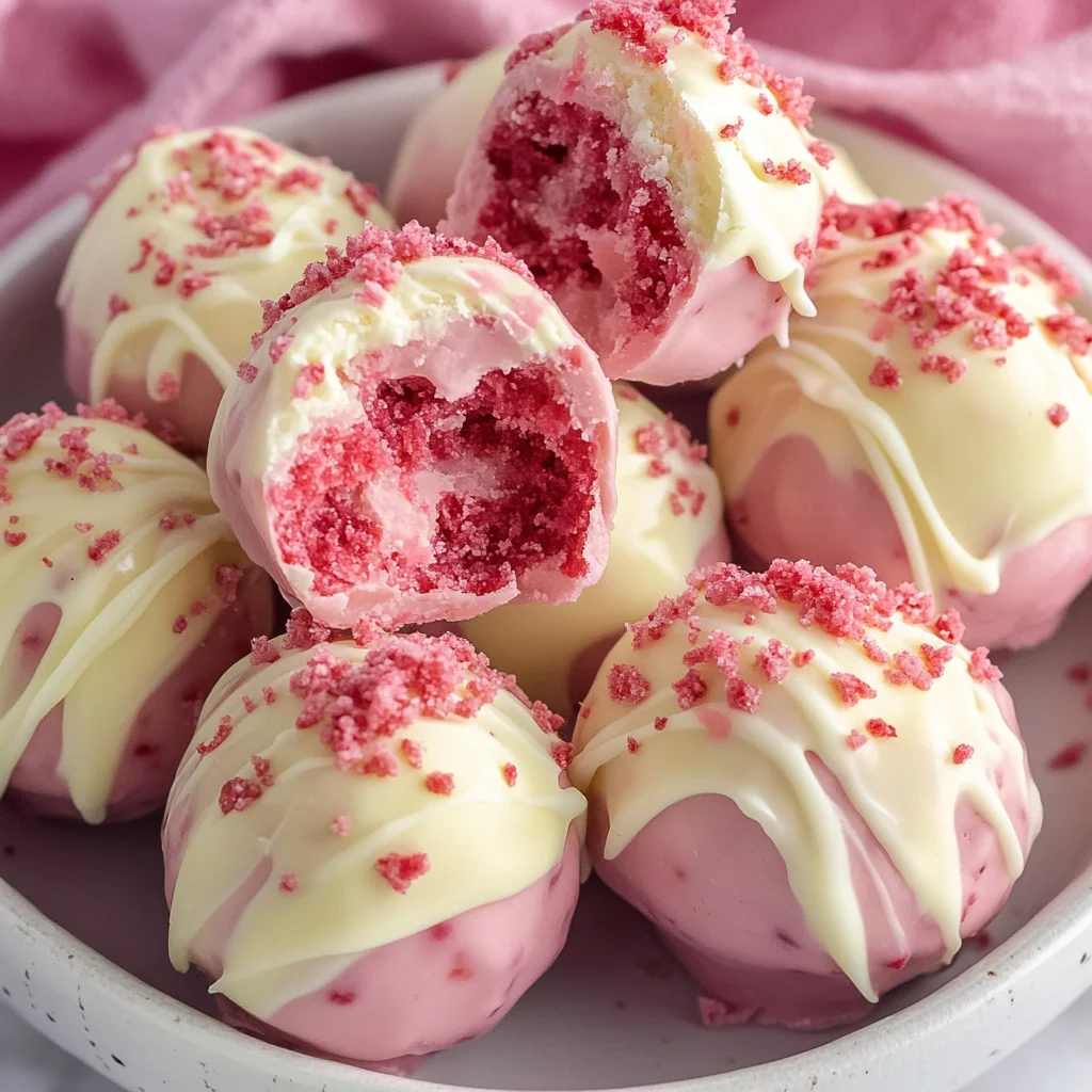 Strawberry Shortcake Truffles