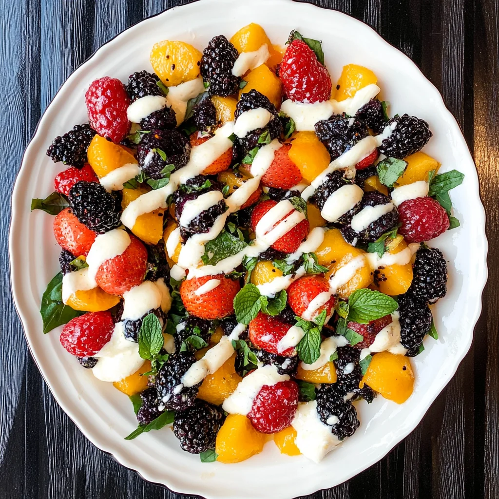 Summer Fruit Caprese Salad
