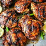 Sweet N Spicy Grilled Chicken Thighs