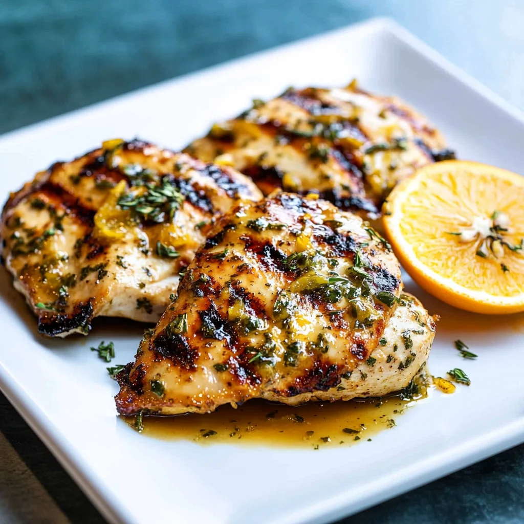 Grilled Citrus Chicken with Glaze