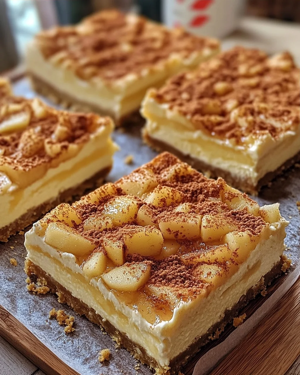 Apple Cheesecake Bars