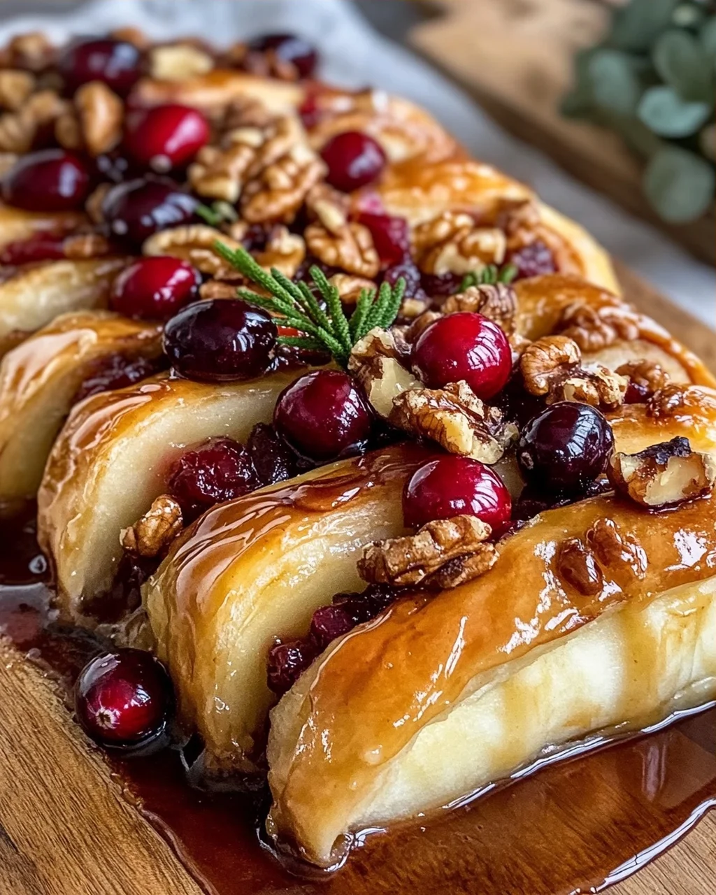 Apple Cranberry Walnut Crescent Roll Bake