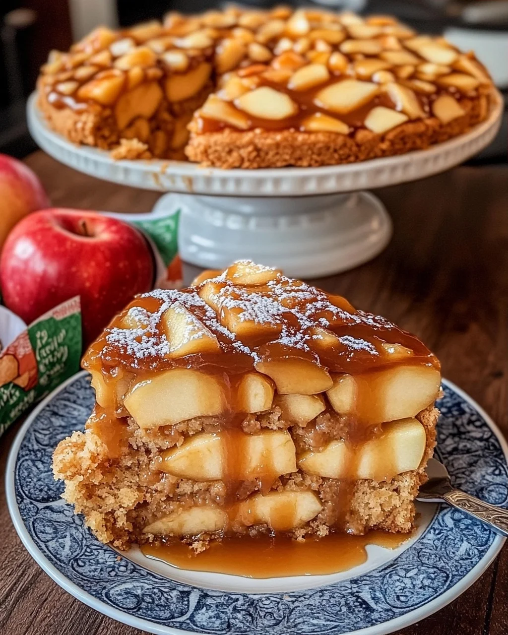 Apple Pie Filling Caramel Cake