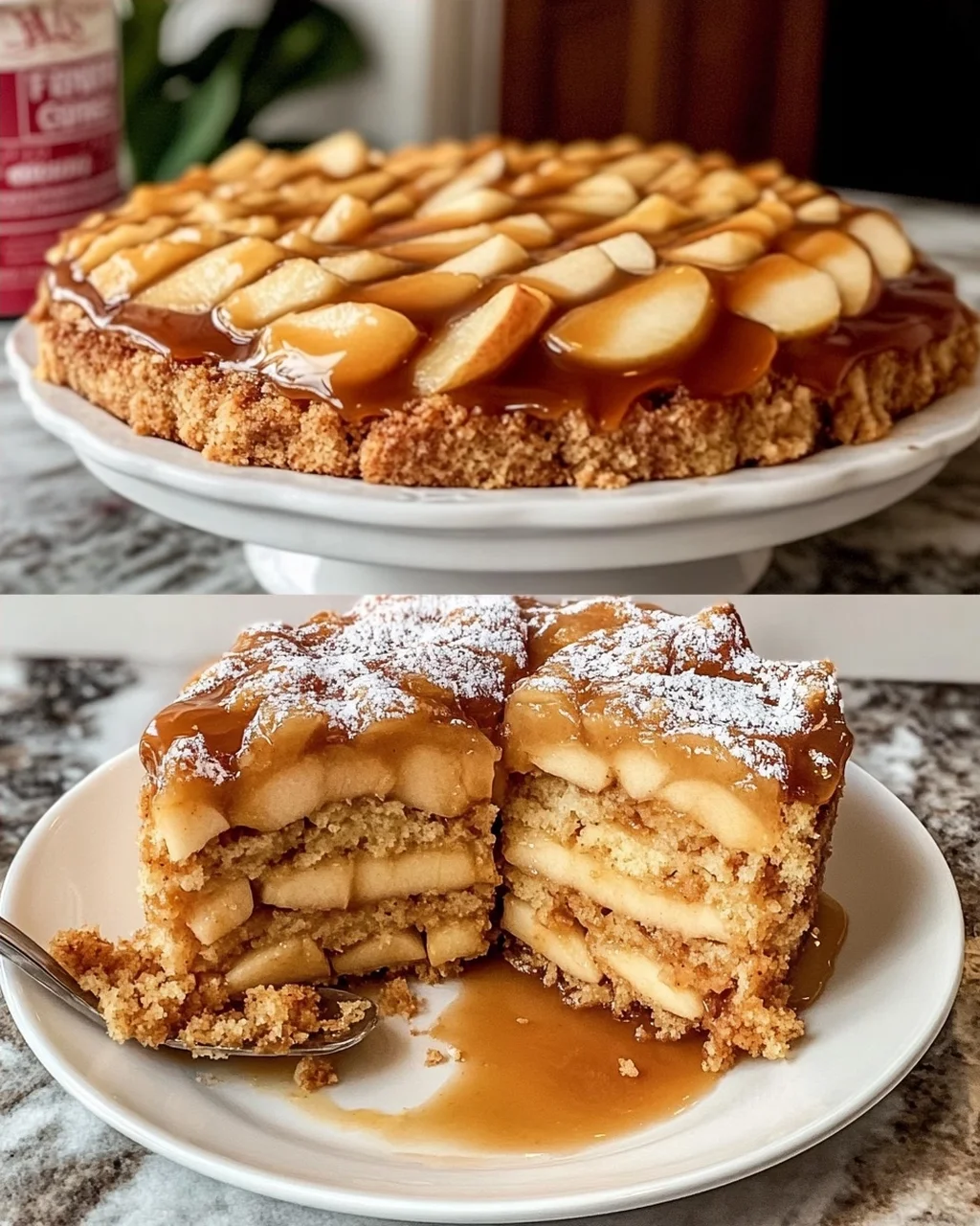 Apple Pie Filling Caramel Cake