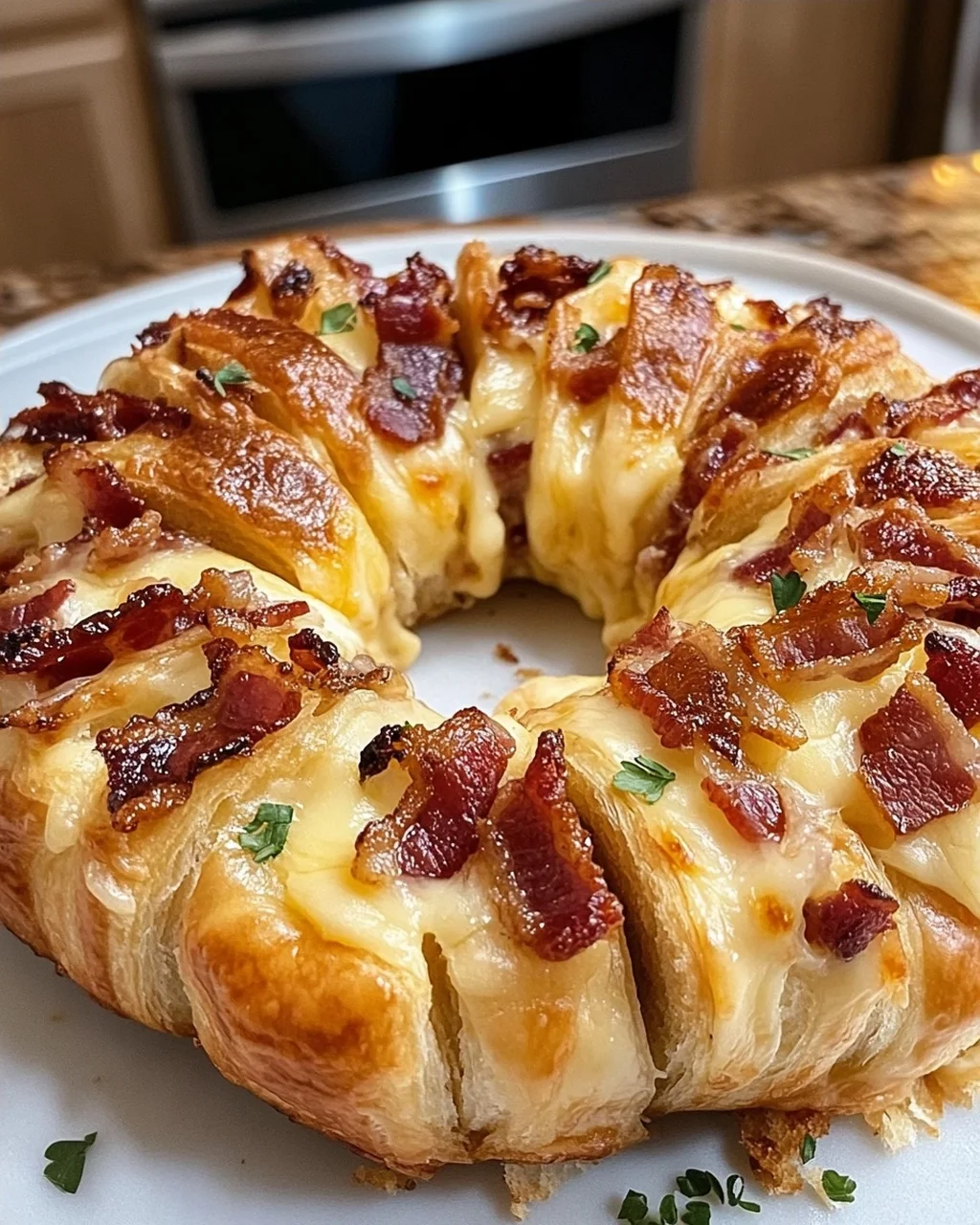 Bacon and Cheese Pull-Apart Bread