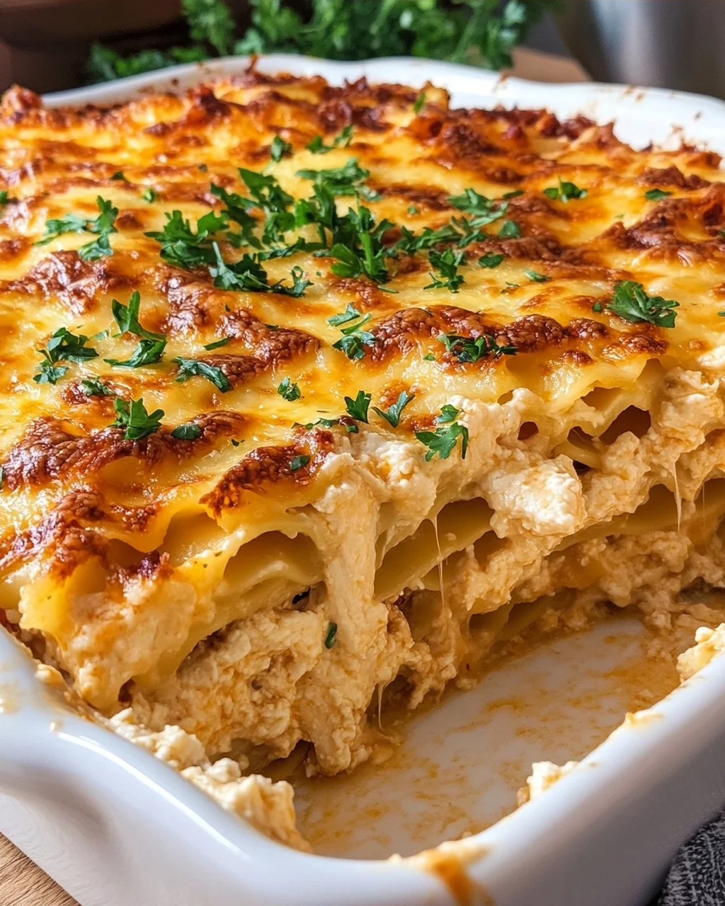 Baked Chicken Lasagna Casserole
