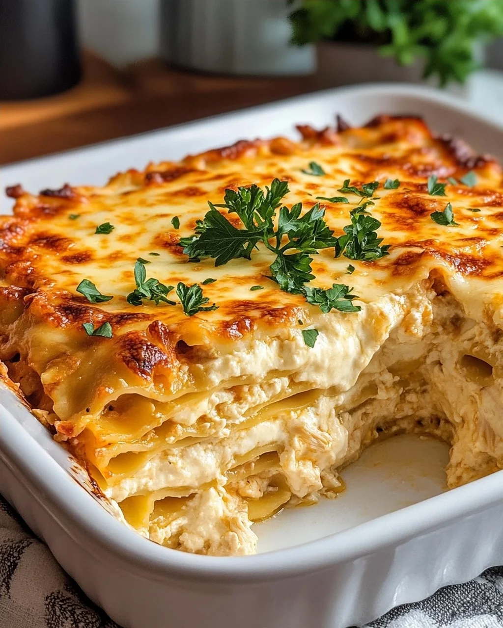 Baked Chicken Lasagna Casserole