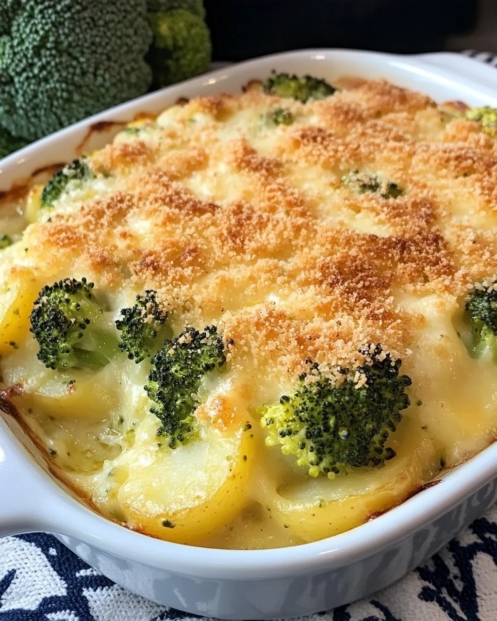 Broccoli and Potato Gratin