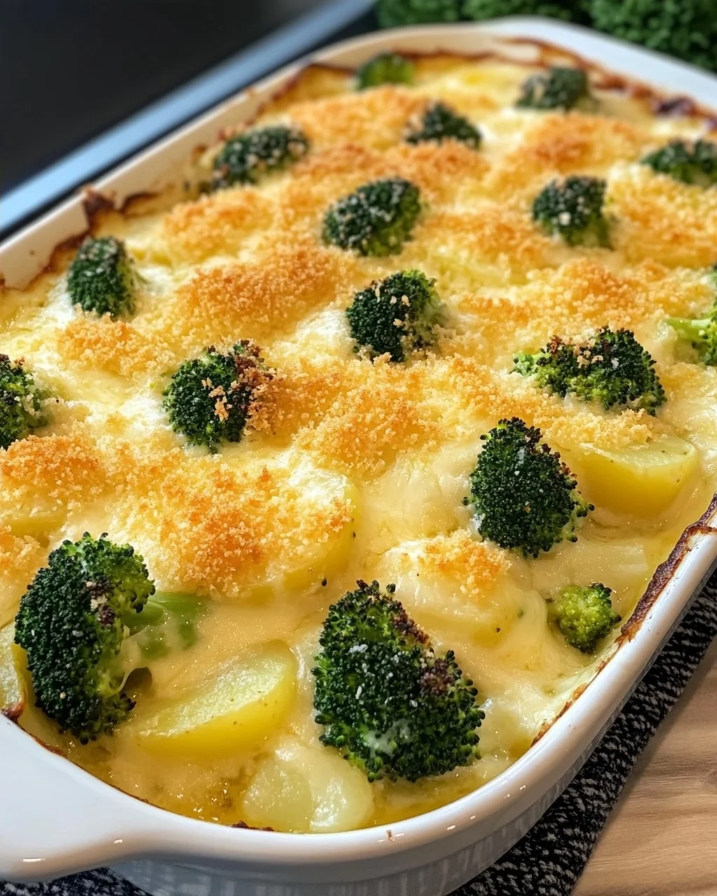 Broccoli and Potato Gratin