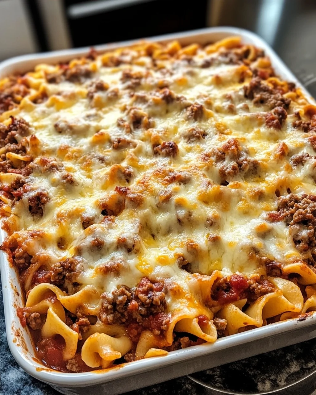 Cheese and Meat Pasta Bake