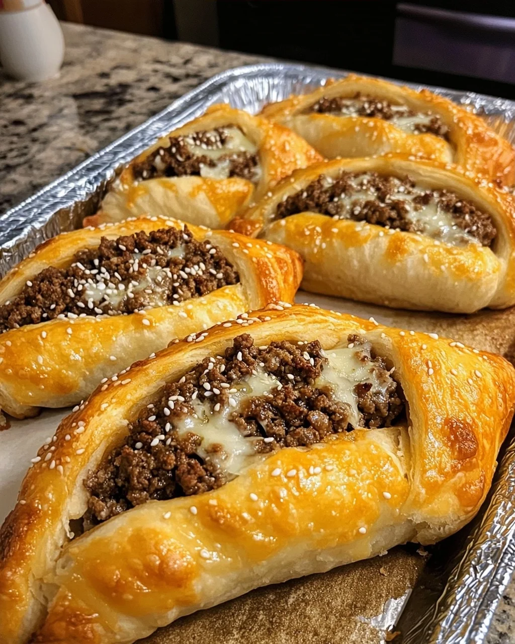 Cheeseburger Crescent Rolls
