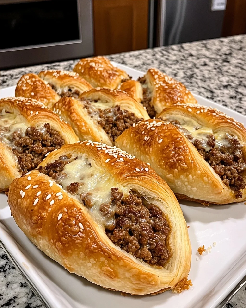 Cheeseburger Crescent Rolls