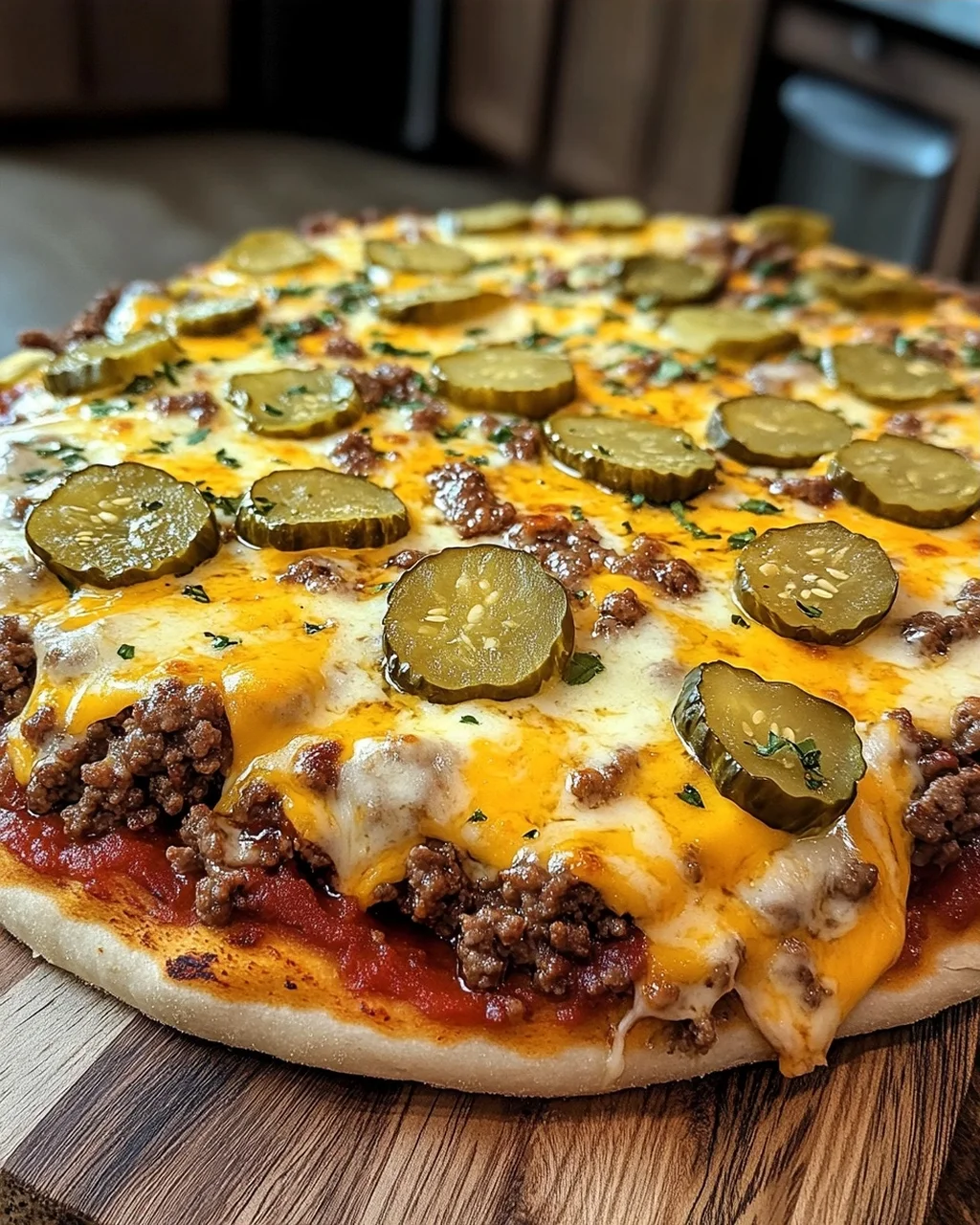 Cheeseburger Pizza
