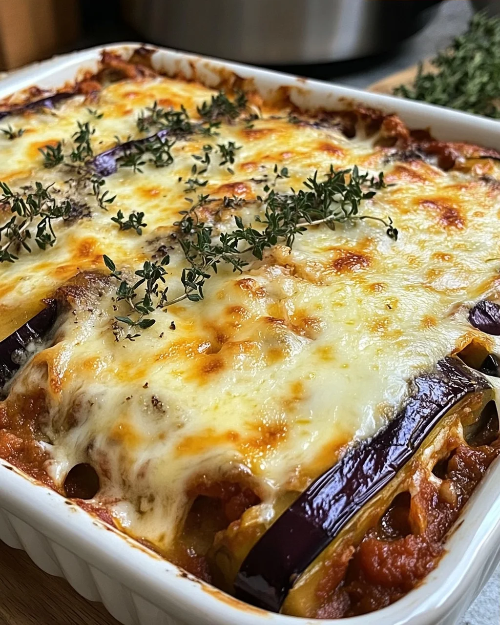 Cheesy Baked Eggplant Casserole
