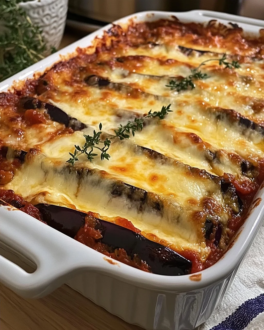 Cheesy Baked Eggplant Casserole