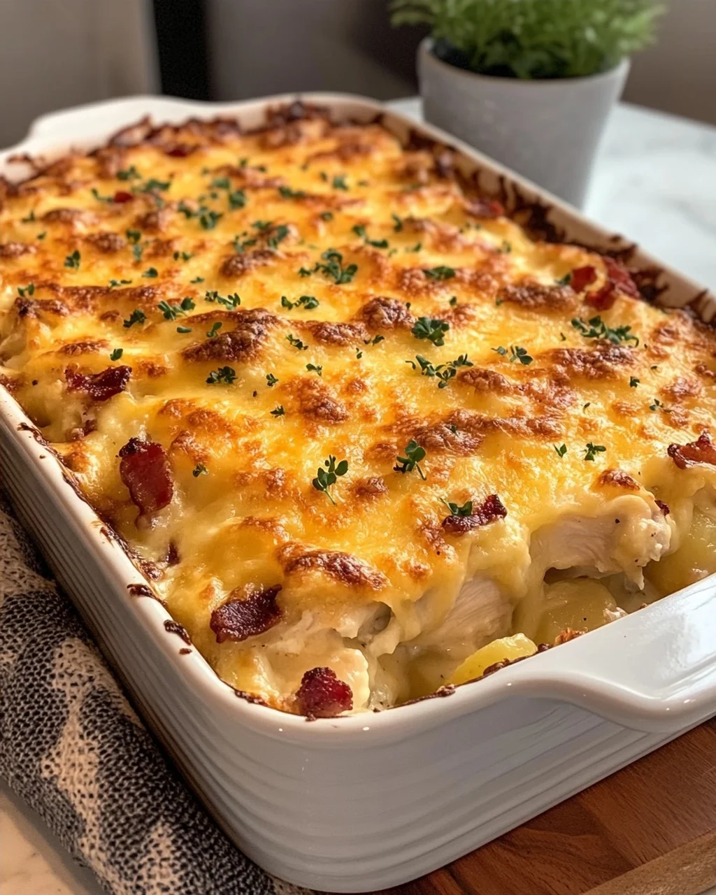 Cheesy Chicken & Potato Casserole
