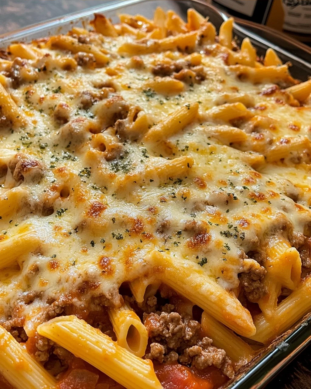 Cheesy Ground Beef Pasta Bake