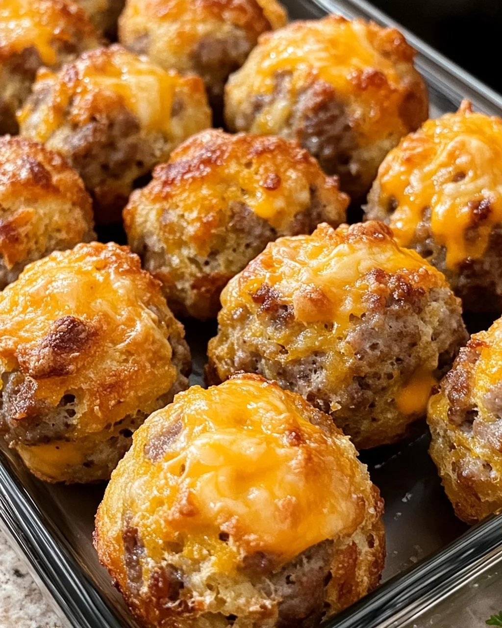 Cheesy Sausage Biscuit Balls