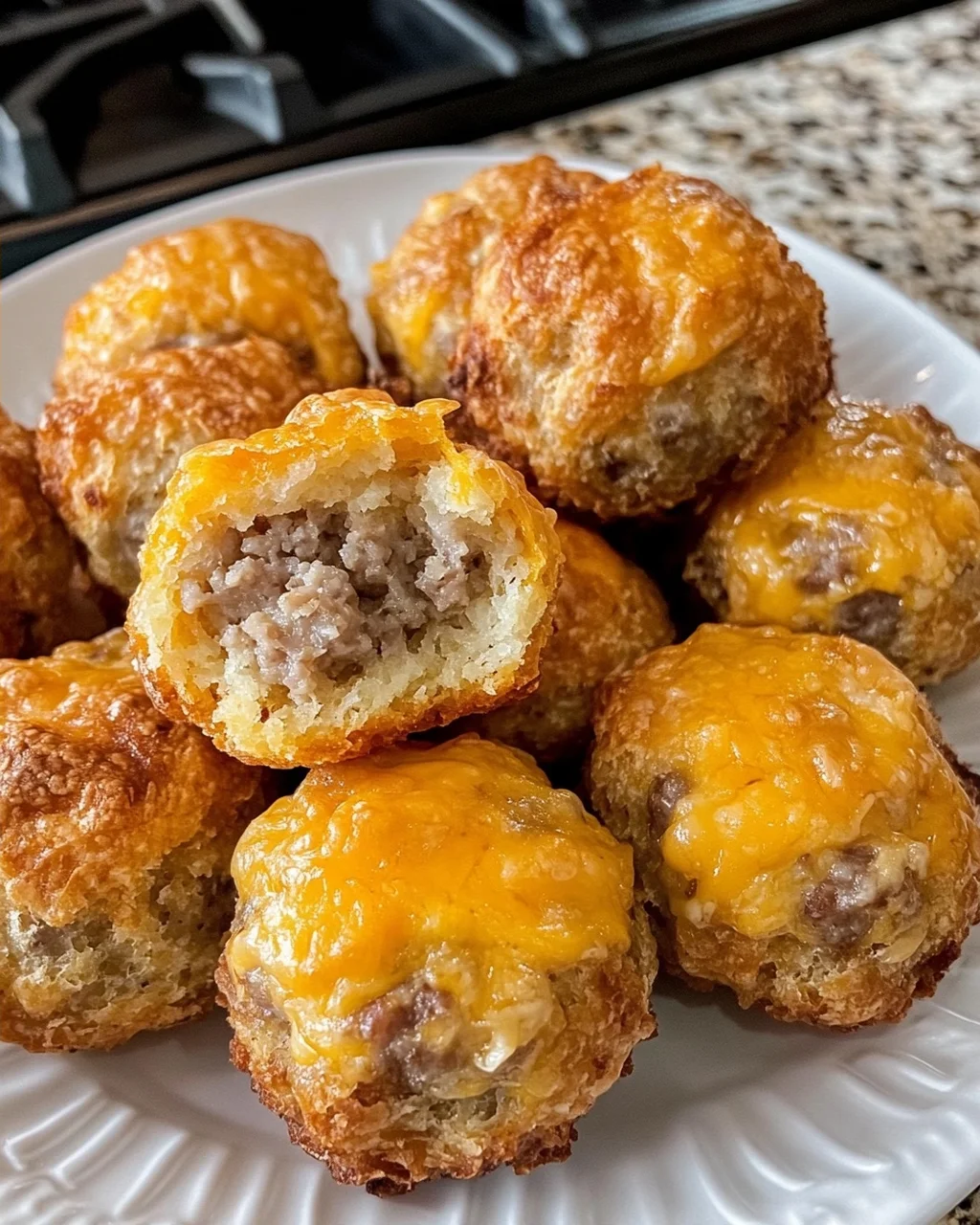 Cheesy Sausage Biscuit Balls