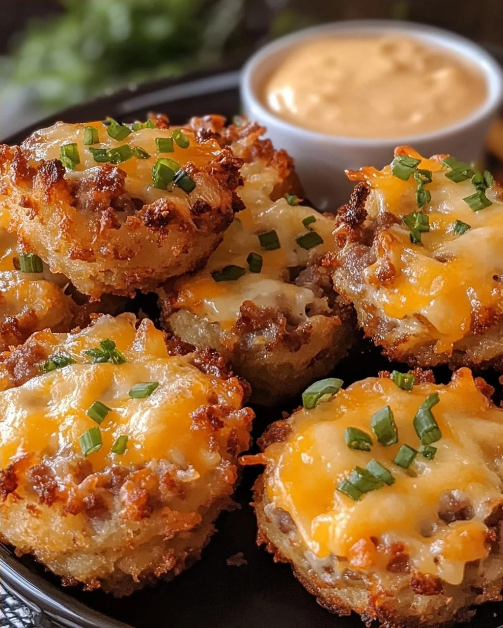 Cheesy Sausage Hashbrown Bites