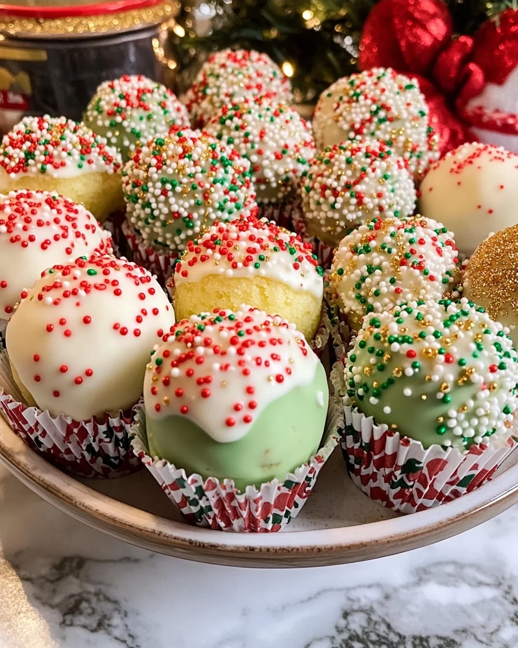 Christmas Dessert Truffles and Cake Balls Roundup