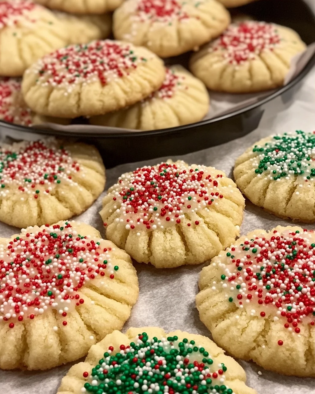 Christmas Sprinkle Cookies