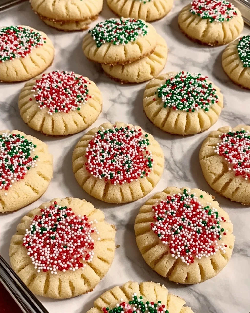 Christmas Sprinkle Cookies