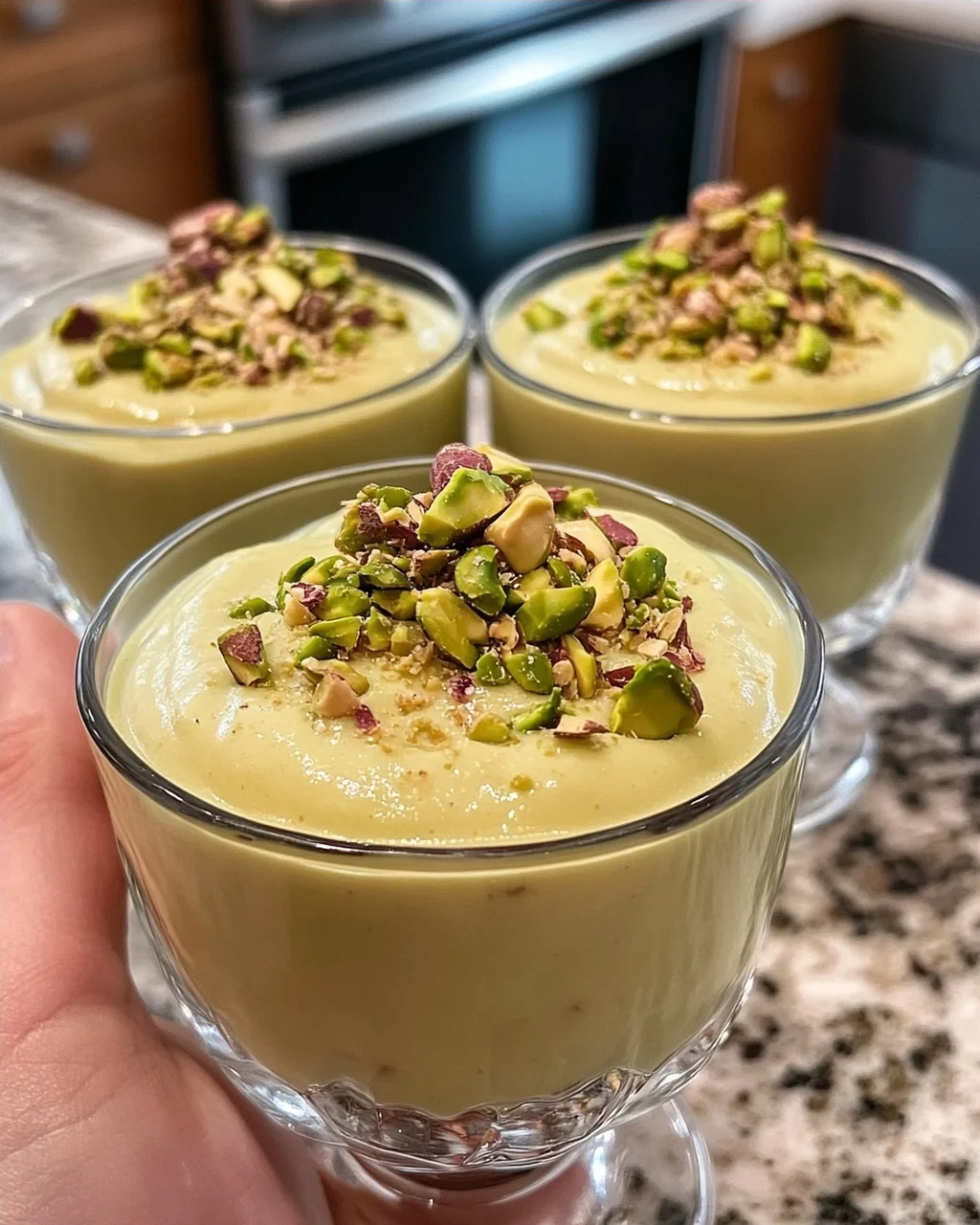 Creamy Pistachio Pudding Cups