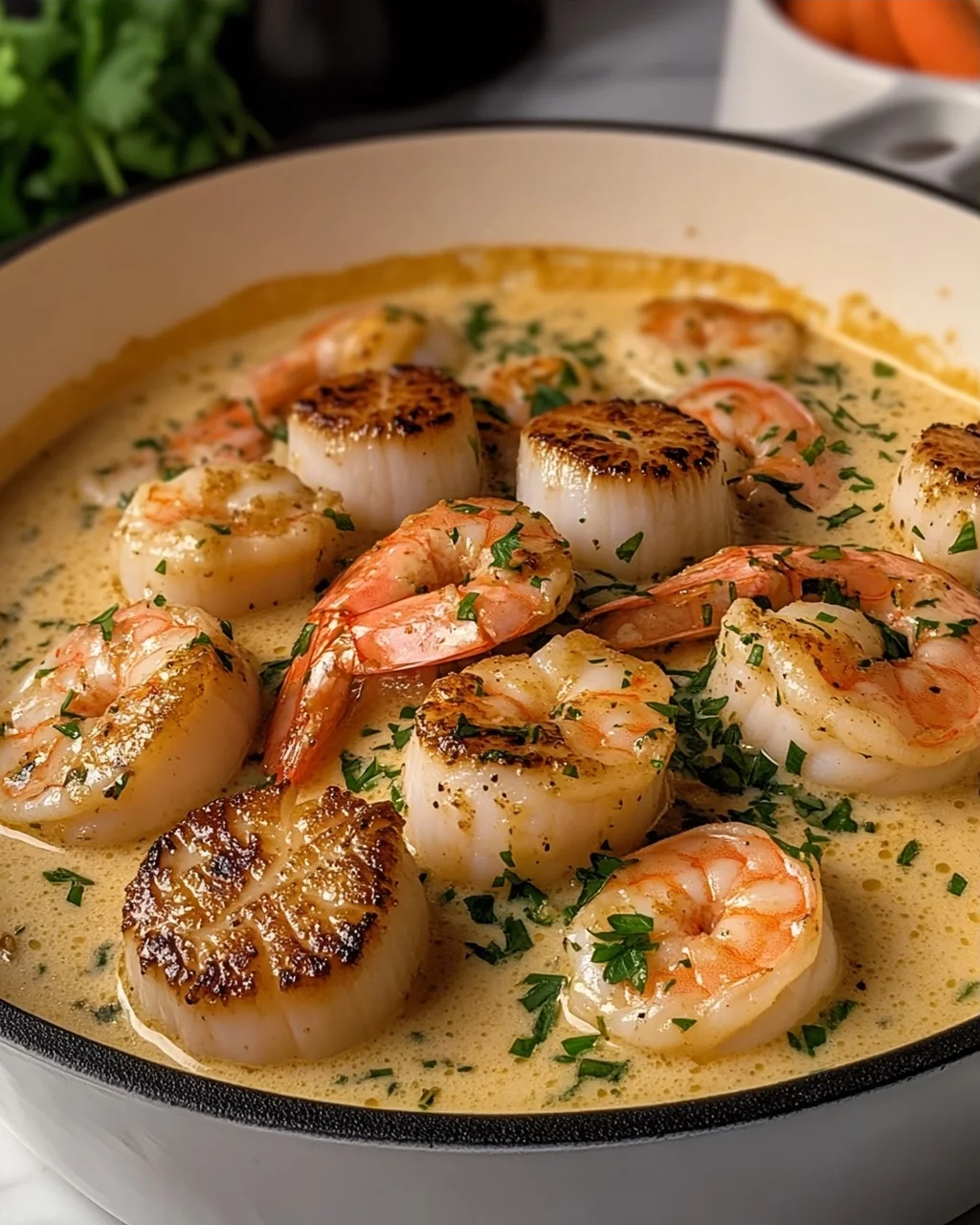 Creamy Shrimp and Scallop Stew