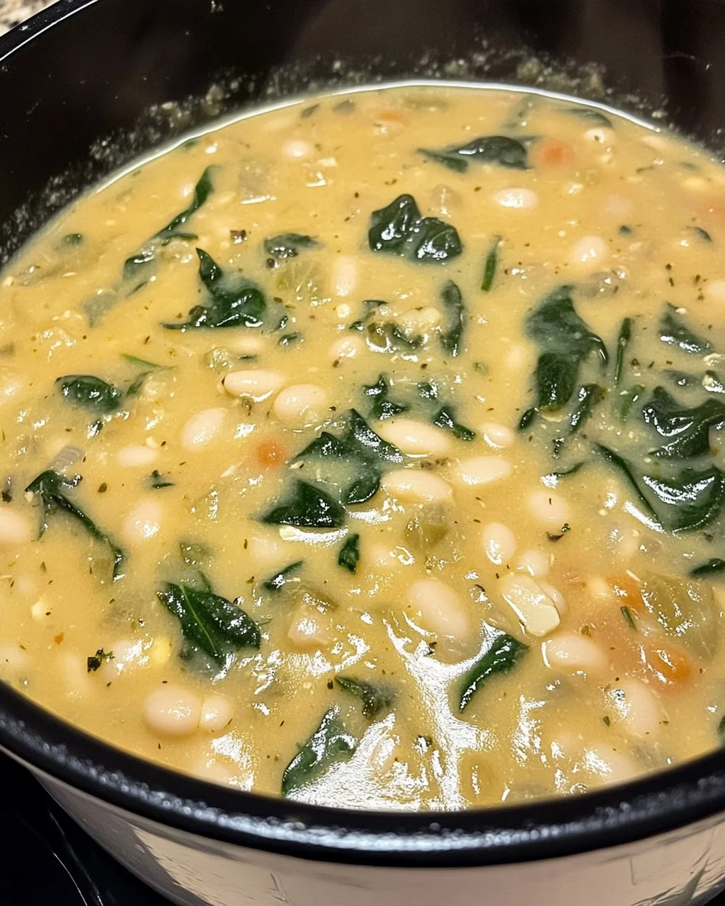Creamy White Bean and Spinach Soup