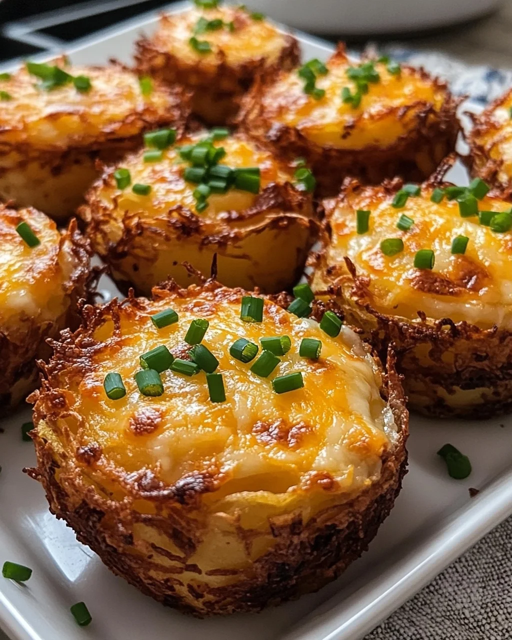 Crispy Cheesy Potato Cups