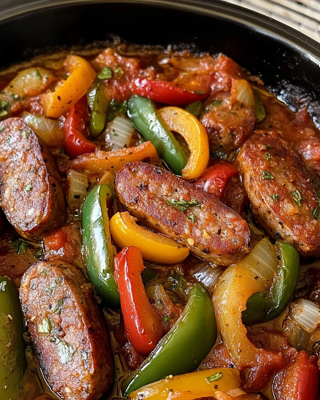 Crock-Pot Sausage and Peppers