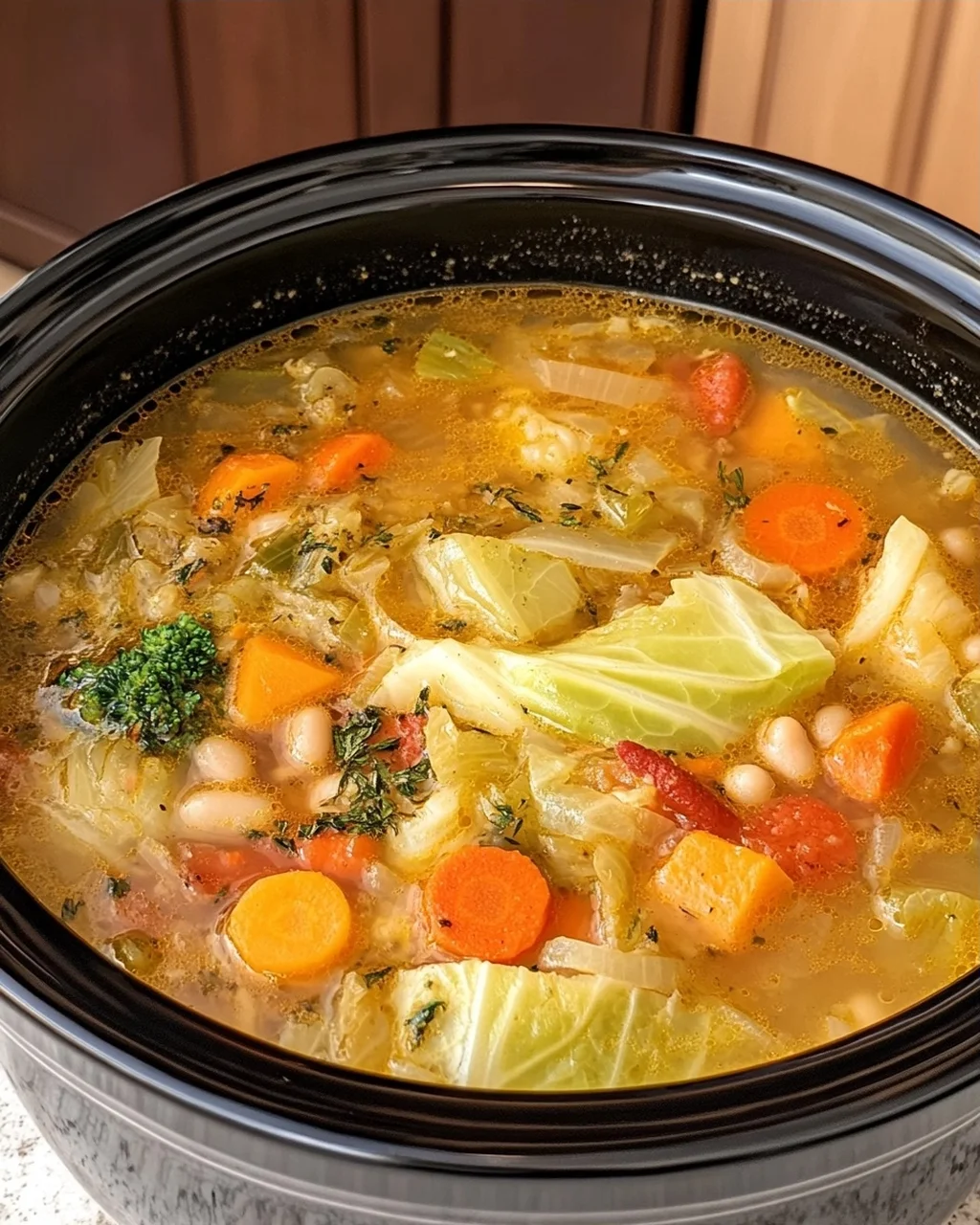 Crockpot Cabbage & Vegetable Soup
