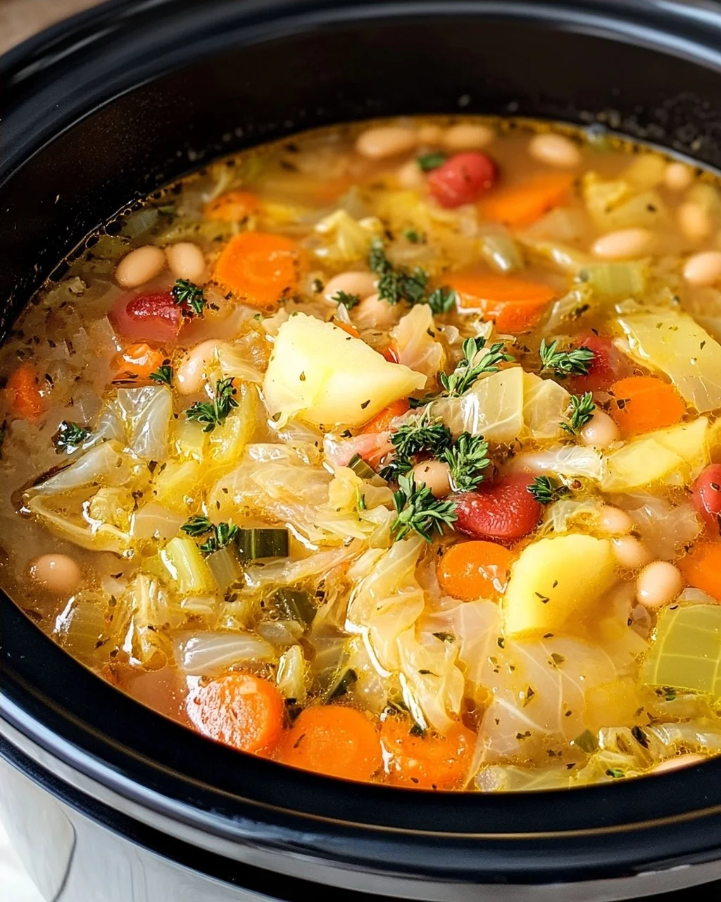 Crockpot Cabbage & Vegetable Soup