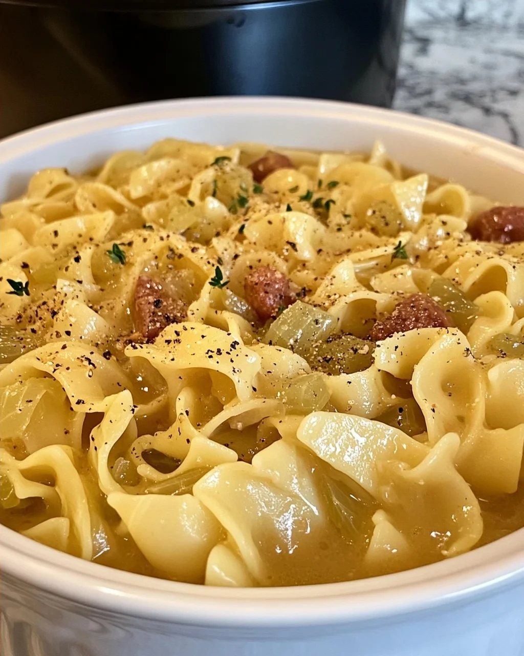 Crockpot Cabbage and Noodles