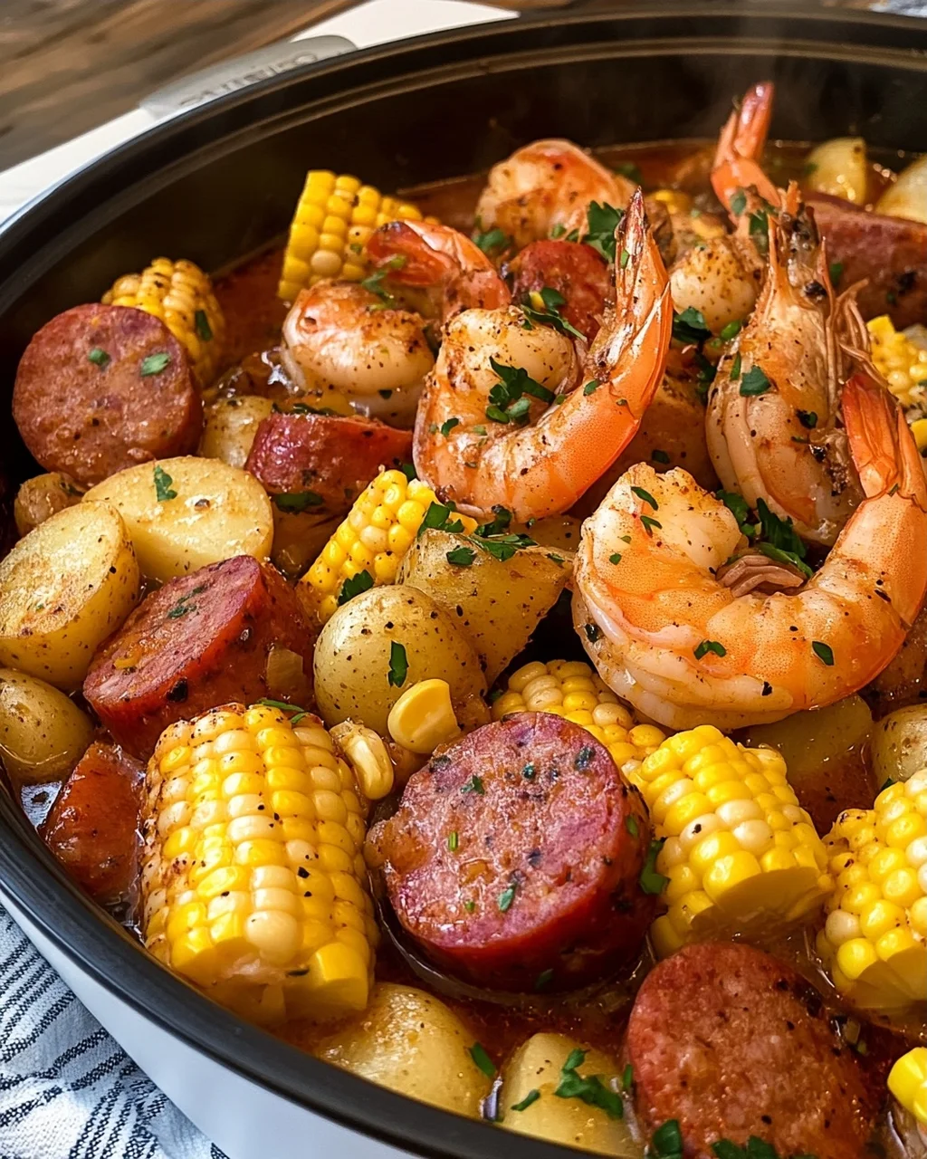Crockpot Cajun Shrimp Boil