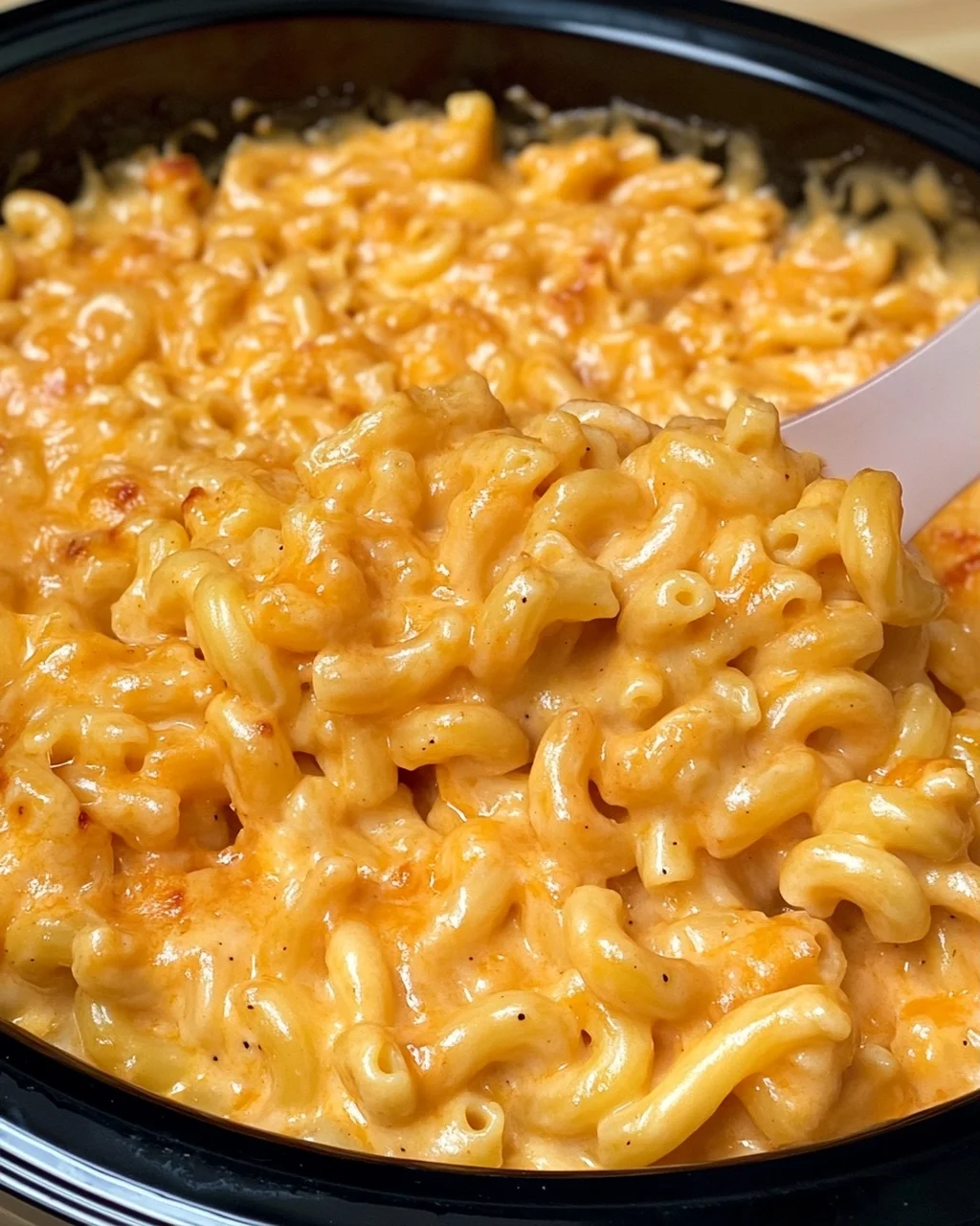 Crockpot Creamy BBQ Mac &Cheese