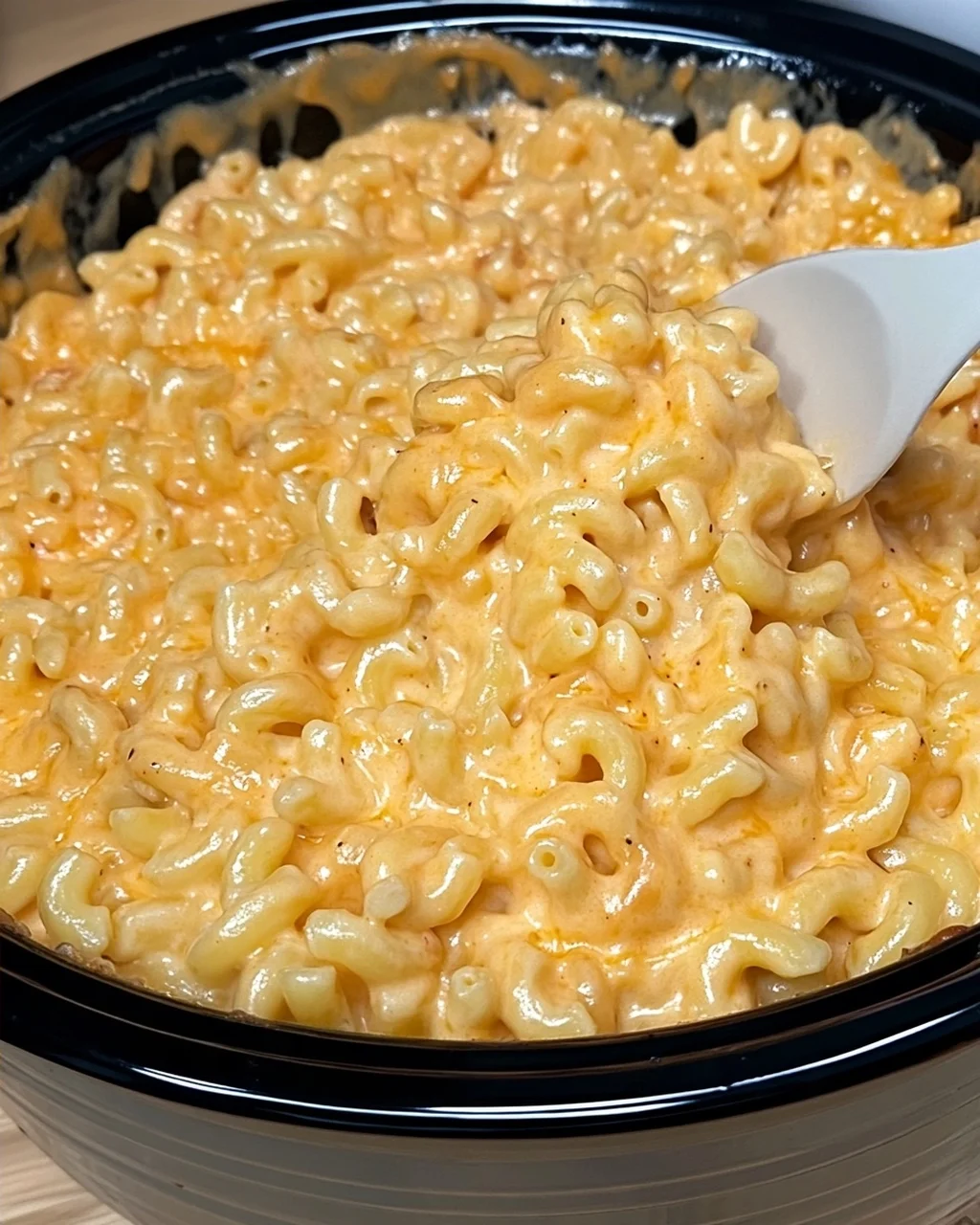 Crockpot Creamy BBQ Mac &Cheese