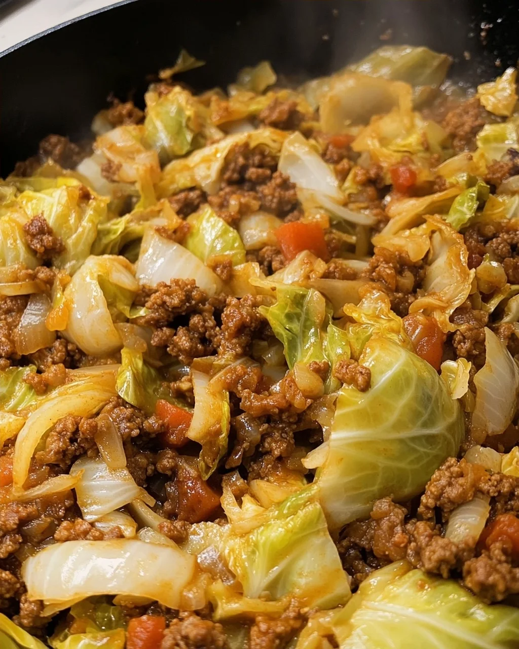 Dirty Filthy Cabbage Recipe with Ground Beef