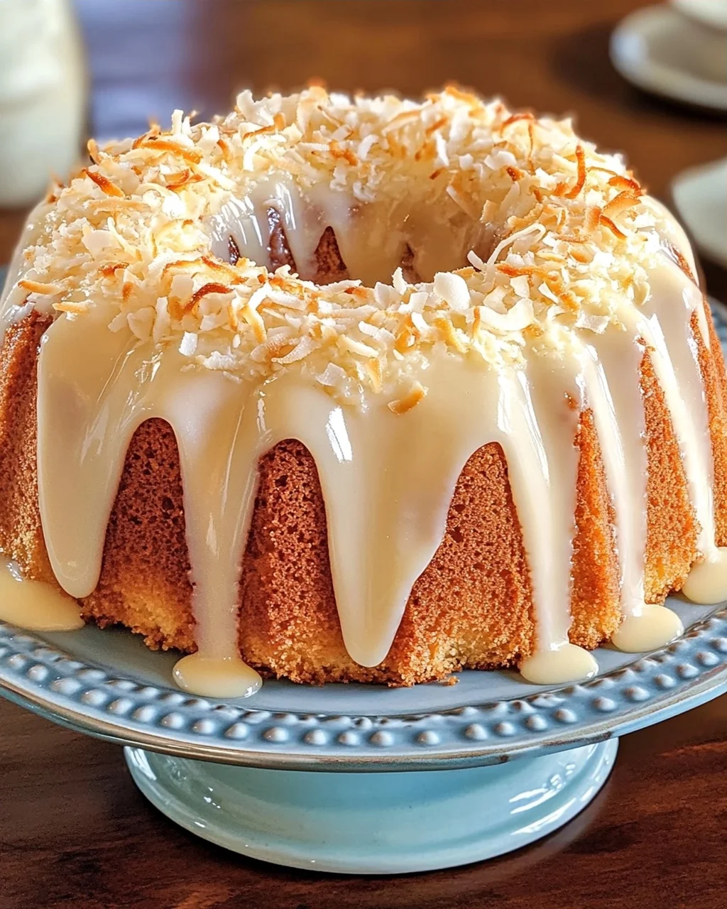 Glazed Coconut Bundt Cake