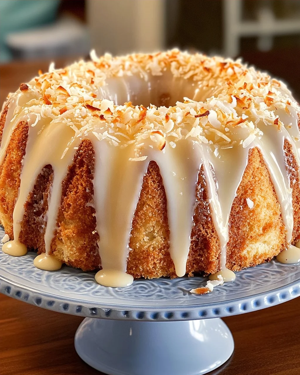 Glazed Coconut Bundt Cake
