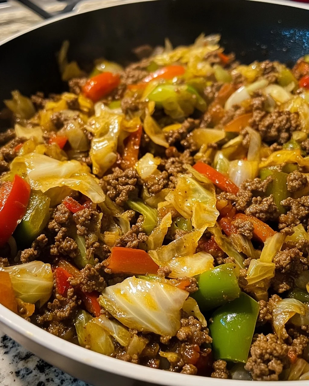Ground Beef and Cabbage Skillet