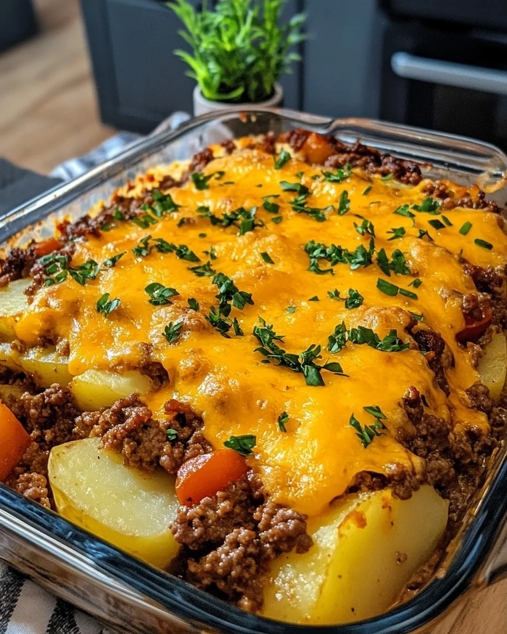 Ground Beef and Potato Casserole